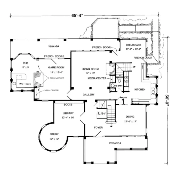 Neoclassical House Plan First Floor - Savion Place Luxury Home 137D-0010 - Shop House Plans and More