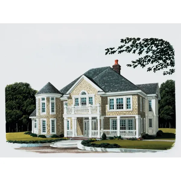 Neoclassical House Plan Front of Home - Savion Place Luxury Home 137D-0010 - Shop House Plans and More