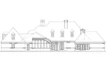 Ranch House Plan Rear Elevation - Sherwick Place Luxury Ranch Home 137D-0015 - Shop House Plans and More