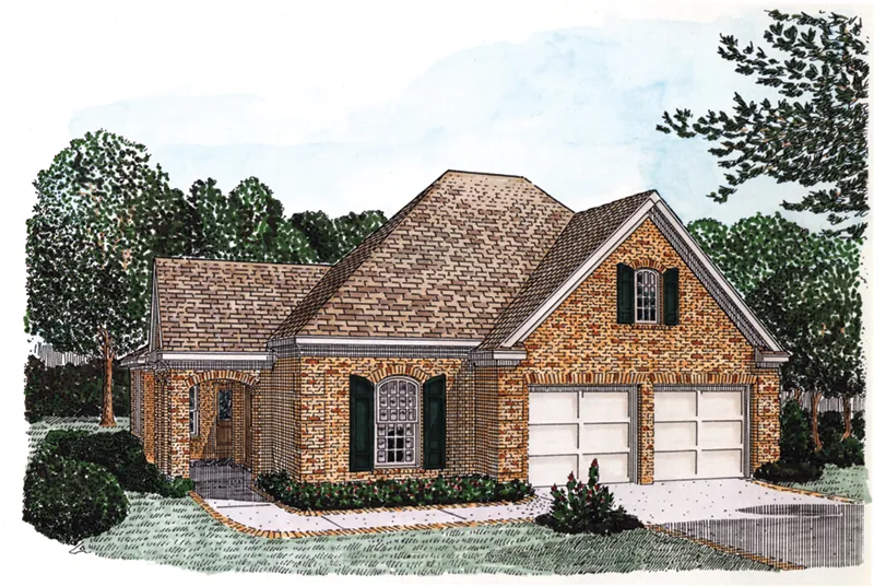 Country House Plan Front of Home - Sidwell Grove Ranch Home 137D-0025 - Shop House Plans and More
