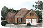Ranch House Plan Front of Home - Sidwell Grove Ranch Home 137D-0025 - Shop House Plans and More