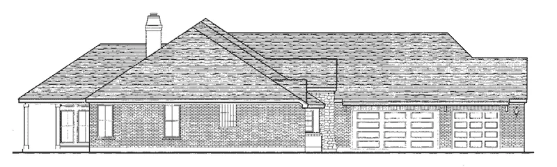 Ranch House Plan Front Elevation - Taregan Lane Craftsman Home 137D-0026 - Shop House Plans and More