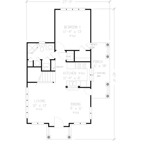 Traditional House Plan First Floor - Lucille Lane Country Home 137D-0029 - Shop House Plans and More