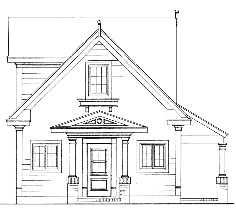 Traditional House Plan Front Elevation - Lucille Lane Country Home 137D-0029 - Shop House Plans and More
