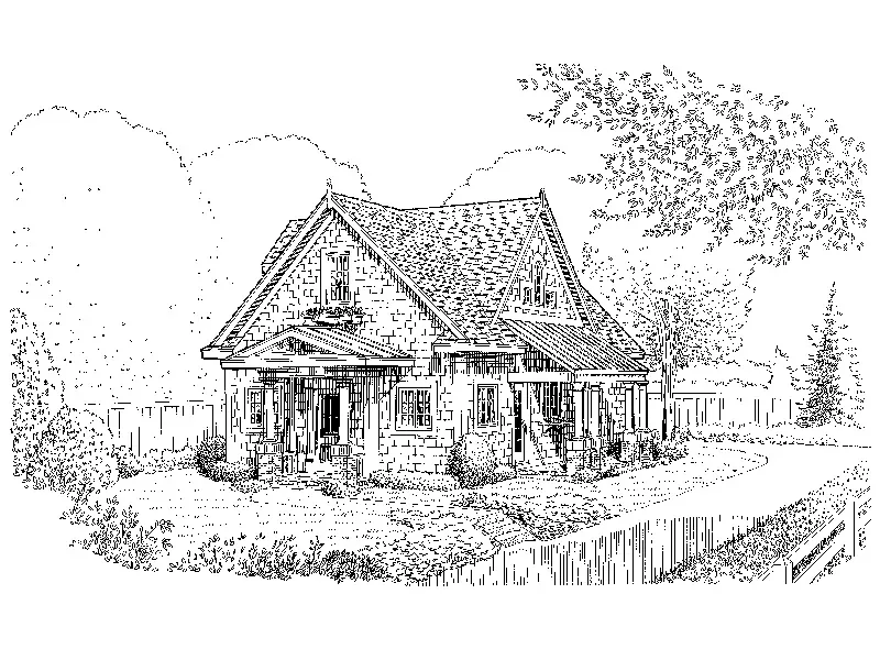 Traditional House Plan Front Image of House - Lucille Lane Country Home 137D-0029 - Shop House Plans and More