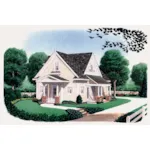 Traditional House Plan Front of House 137D-0029