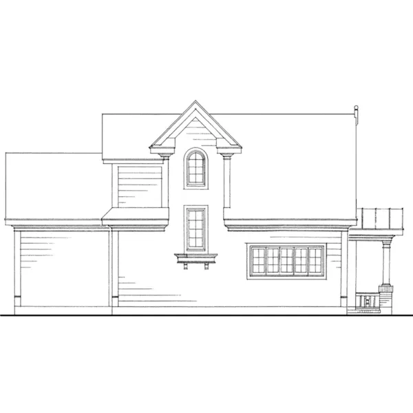 Traditional House Plan Left Elevation - Lucille Lane Country Home 137D-0029 - Shop House Plans and More