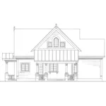 Traditional House Plan Right Elevation - Lucille Lane Country Home 137D-0029 - Shop House Plans and More