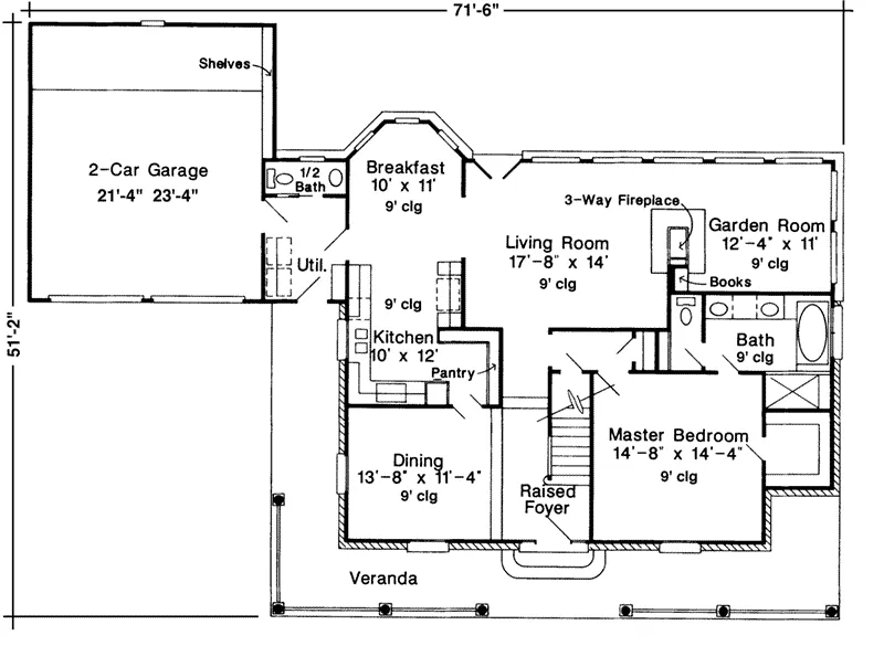 Victorian House Plan First Floor - Fiserway Ranch Home 137D-0032 - Search House Plans and More