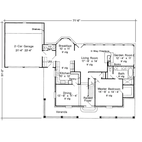 Victorian House Plan First Floor - Fiserway Ranch Home 137D-0032 - Search House Plans and More