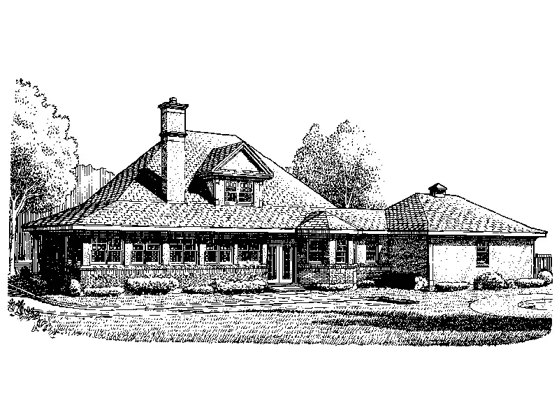 Victorian House Plan Rear Photo 01 - Fiserway Ranch Home 137D-0032 - Search House Plans and More