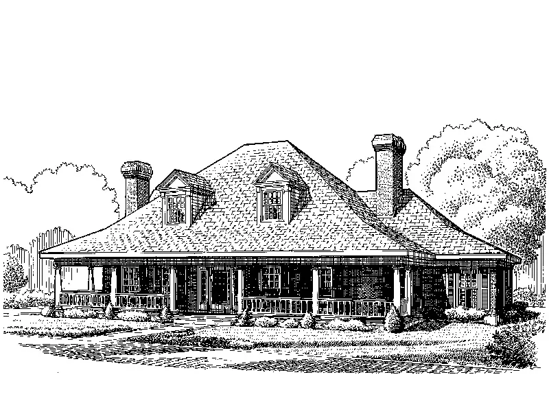 Victorian House Plan Front Image of House - Macey Farm Southern Home 137D-0036 - Shop House Plans and More