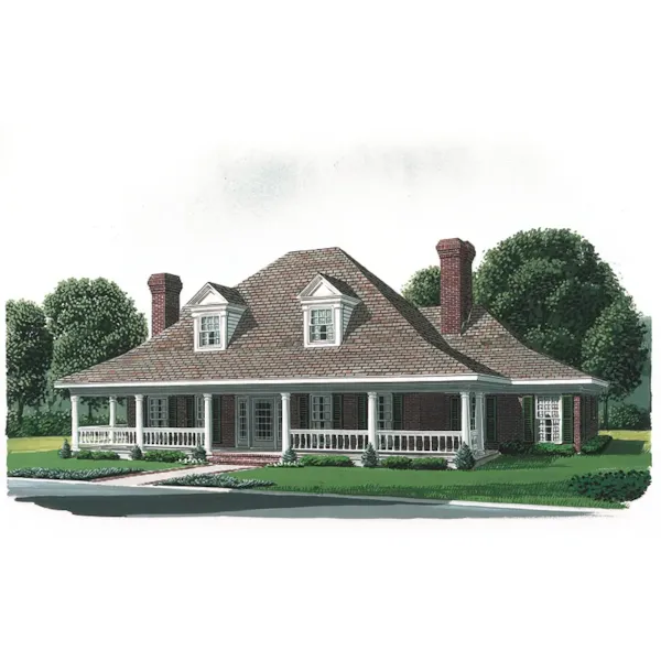 Victorian House Plan Front of Home - Macey Farm Southern Home 137D-0036 - Shop House Plans and More