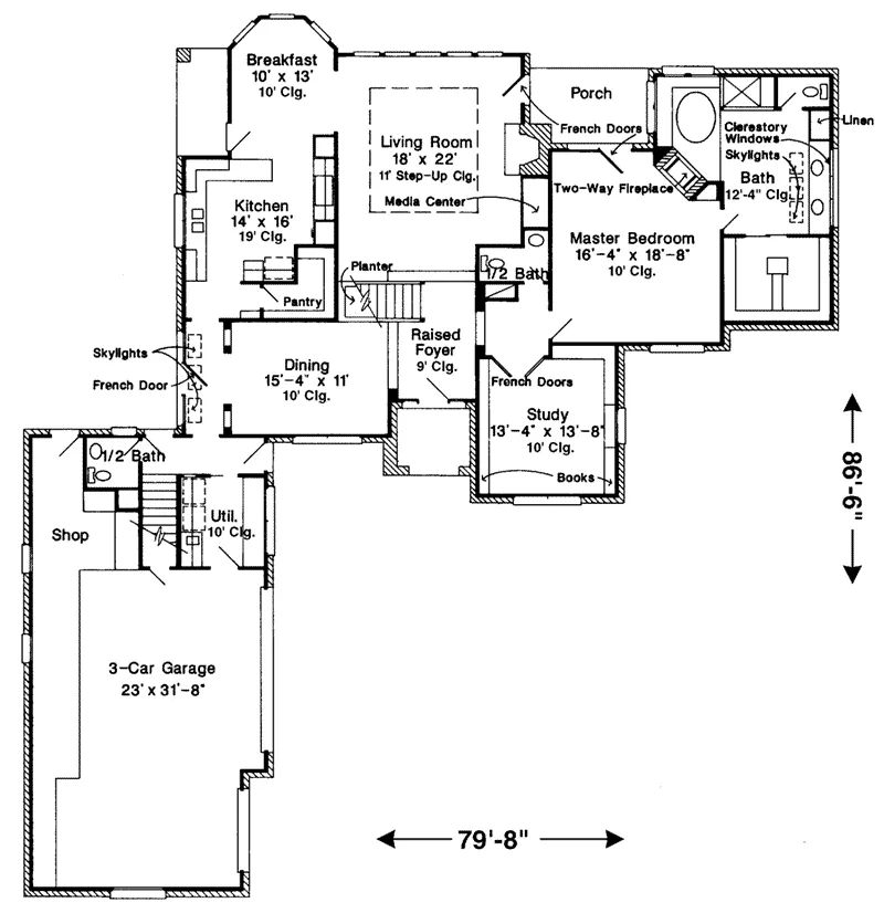Bungalow House Plan First Floor - Nelcrest Traditional Home 137D-0038 - Shop House Plans and More