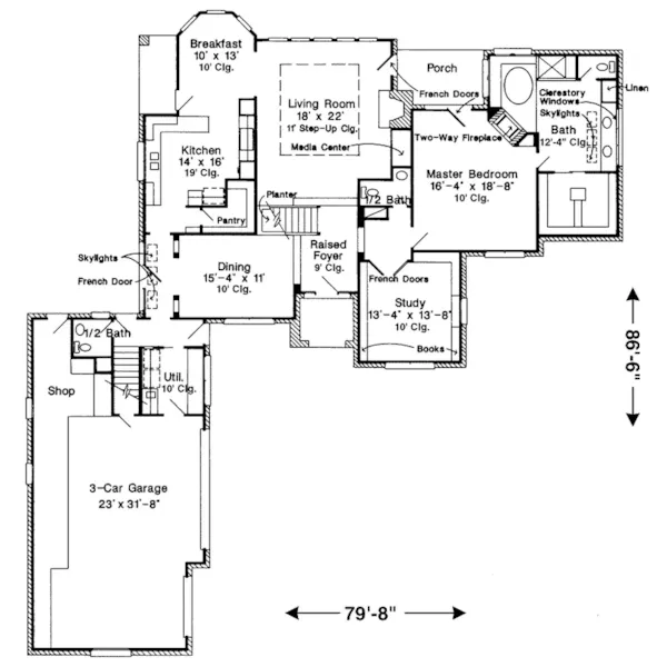 Bungalow House Plan First Floor - Nelcrest Traditional Home 137D-0038 - Shop House Plans and More