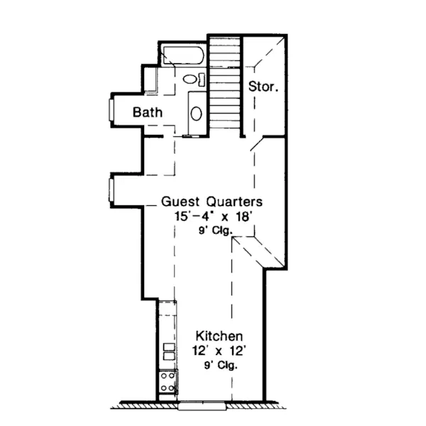 Bungalow House Plan Third Floor - Nelcrest Traditional Home 137D-0038 - Shop House Plans and More