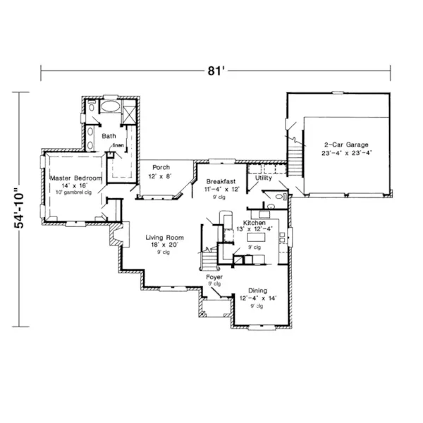 Beach & Coastal House Plan First Floor - Prudence Traditional Home 137D-0039 - Shop House Plans and More