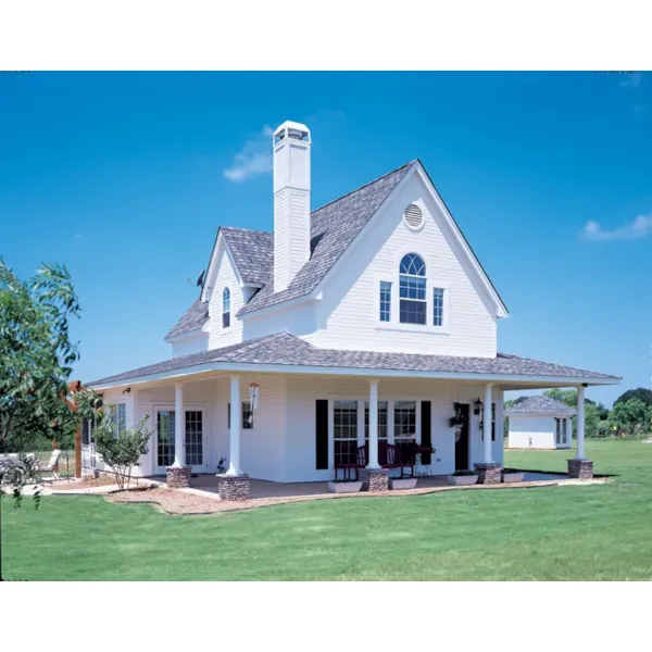 Farmhouse Plan Front of Home - Sophie Creek Country Home 137D-0082 - Shop House Plans and More