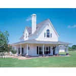 Farmhouse Plan Front of Home - Sophie Creek Country Home 137D-0082 - Shop House Plans and More