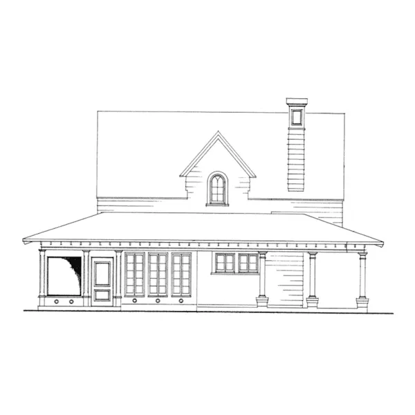 Farmhouse Plan Left Elevation - Sophie Creek Country Home 137D-0082 - Shop House Plans and More