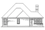 Rear Elevation - Sommers Landing Ranch Home 137D-0087 - Shop House Plans and More