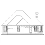 Rear Elevation - Sommers Landing Ranch Home 137D-0087 - Shop House Plans and More