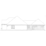 Right Elevation - Sommers Landing Ranch Home 137D-0087 - Shop House Plans and More