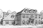 Neoclassical House Plan Front Image of House - Spellman Manor Traditional Home 137D-0148 - Shop House Plans and More