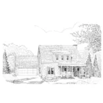 Country House Plan Front of Home - Dexton Shingle Country Home 137D-0186 - Search House Plans and More