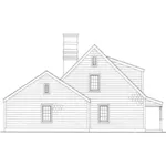 Country House Plan Left Elevation - Dexton Shingle Country Home 137D-0186 - Search House Plans and More