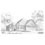 Country House Plan Front of Home - Hampton Ridge Ranch Home 137D-0188 - Search House Plans and More