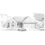 Farmhouse Plan Front of Home - Harkey Traditional Ranch Home 137D-0189 - Search House Plans and More