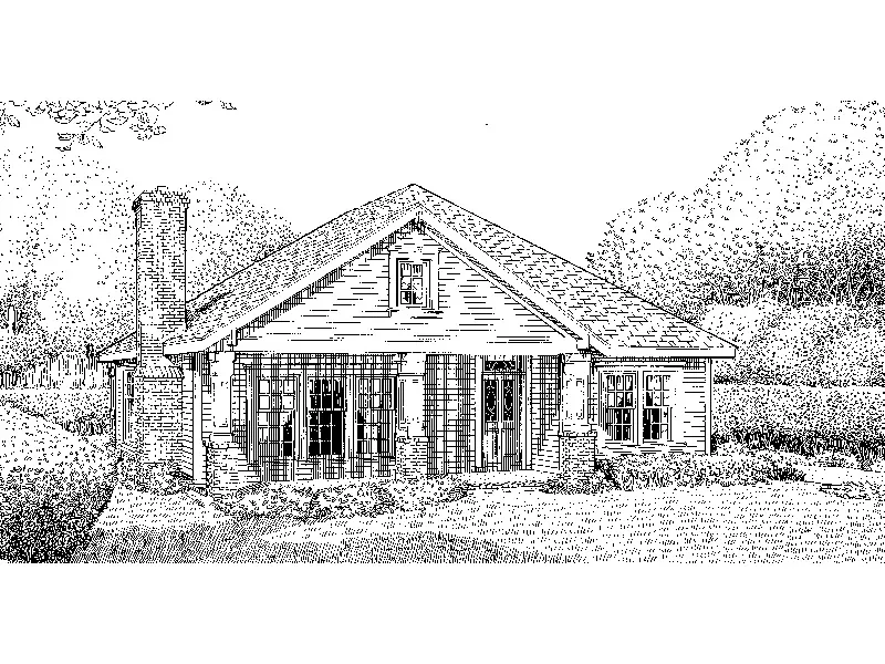 Victorian House Plan Front Image of House - Honey Cliff Craftsman Home 137D-0192 - Search House Plans and More