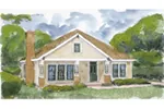 Victorian House Plan Front of Home - Honey Cliff Craftsman Home 137D-0192 - Search House Plans and More