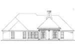 Victorian House Plan Rear Elevation - Honey Cliff Craftsman Home 137D-0192 - Search House Plans and More