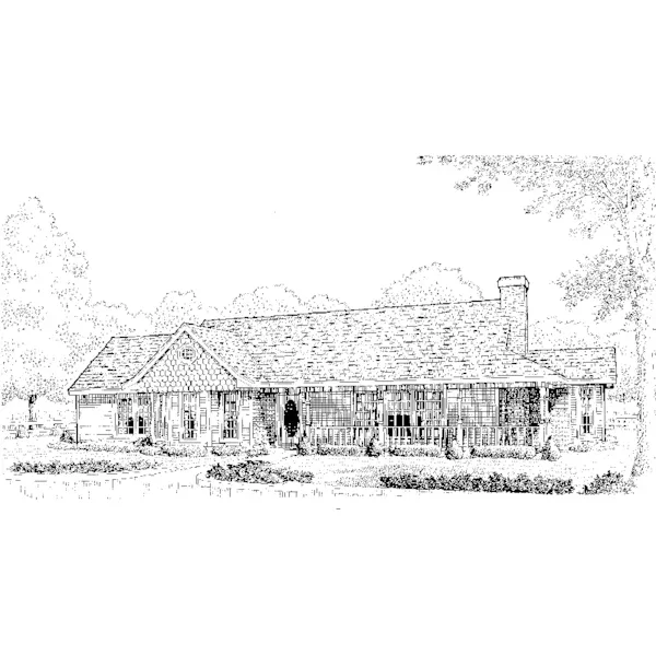 Shingle House Plan Front of Home - Libby Hill Country Home 137D-0195 - Shop House Plans and More