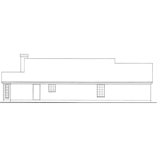 Shingle House Plan Rear Elevation - Libby Hill Country Home 137D-0195 - Shop House Plans and More