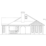 Shingle House Plan Right Elevation - Libby Hill Country Home 137D-0195 - Shop House Plans and More