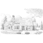 Greek Revival House Plan Front of Home - Loreen Ranch Home 137D-0196 - Shop House Plans and More