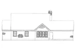 Greek Revival House Plan Rear Elevation - Loreen Ranch Home 137D-0196 - Shop House Plans and More