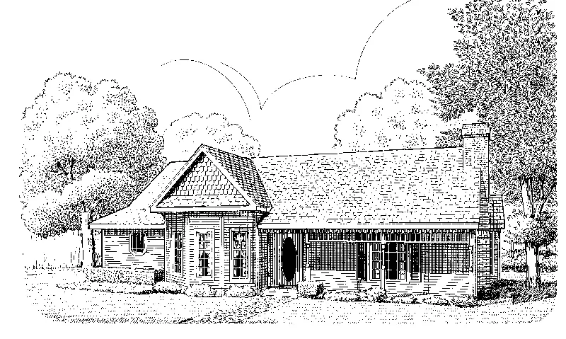 Beach & Coastal House Plan Front of Home - Macey Path Country Home 137D-0197 - Shop House Plans and More