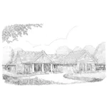 Country House Plan Front of Home - Nora Bend Traditional Home 137D-0198 - Shop House Plans and More