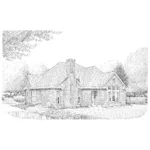 Craftsman House Plan Front of Home - Abbeygrove Ranch Home 137D-0199 - Search House Plans and More