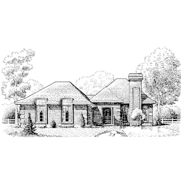 Shingle House Plan Front of Home - Denicia European Home 137D-0202 - Search House Plans and More