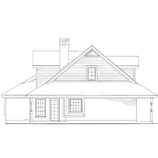 Country House Plan Left Elevation - Gelsey Country Home 137D-0205 - Search House Plans and More