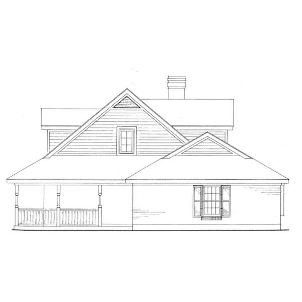 Country House Plan Right Elevation - Gelsey Country Home 137D-0205 - Search House Plans and More