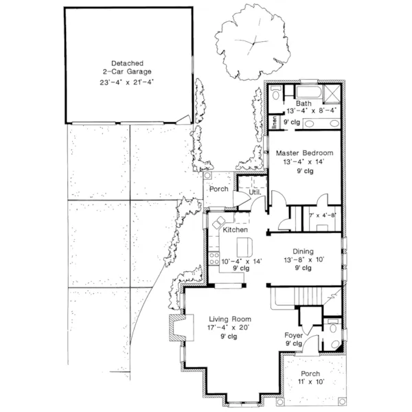 European House Plan First Floor - Martin Mill Traditional Home 137D-0209 - Shop House Plans and More