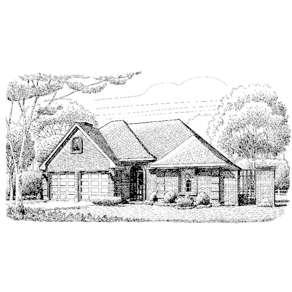 Country House Plan Front of Home - Nitara Traditional Ranch Home 137D-0210 - Shop House Plans and More