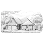 Country House Plan Front of Home - Nitara Traditional Ranch Home 137D-0210 - Shop House Plans and More