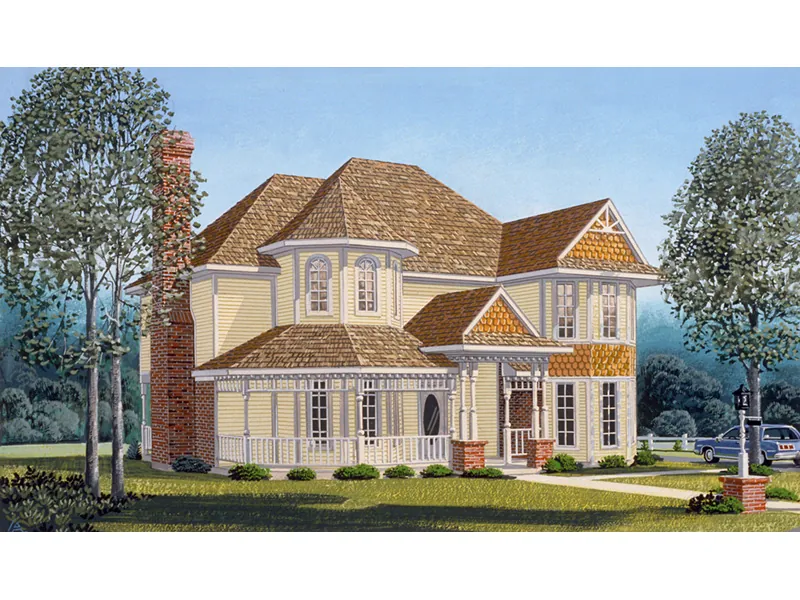 Southern House Plan Front Image - Tranquil Brook Victorian Home 137D-0218 - Shop House Plans and More